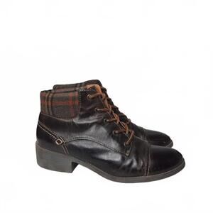 Sperry Juniper Quay  Brown Leather Ankle Boots Women's Size 8.5